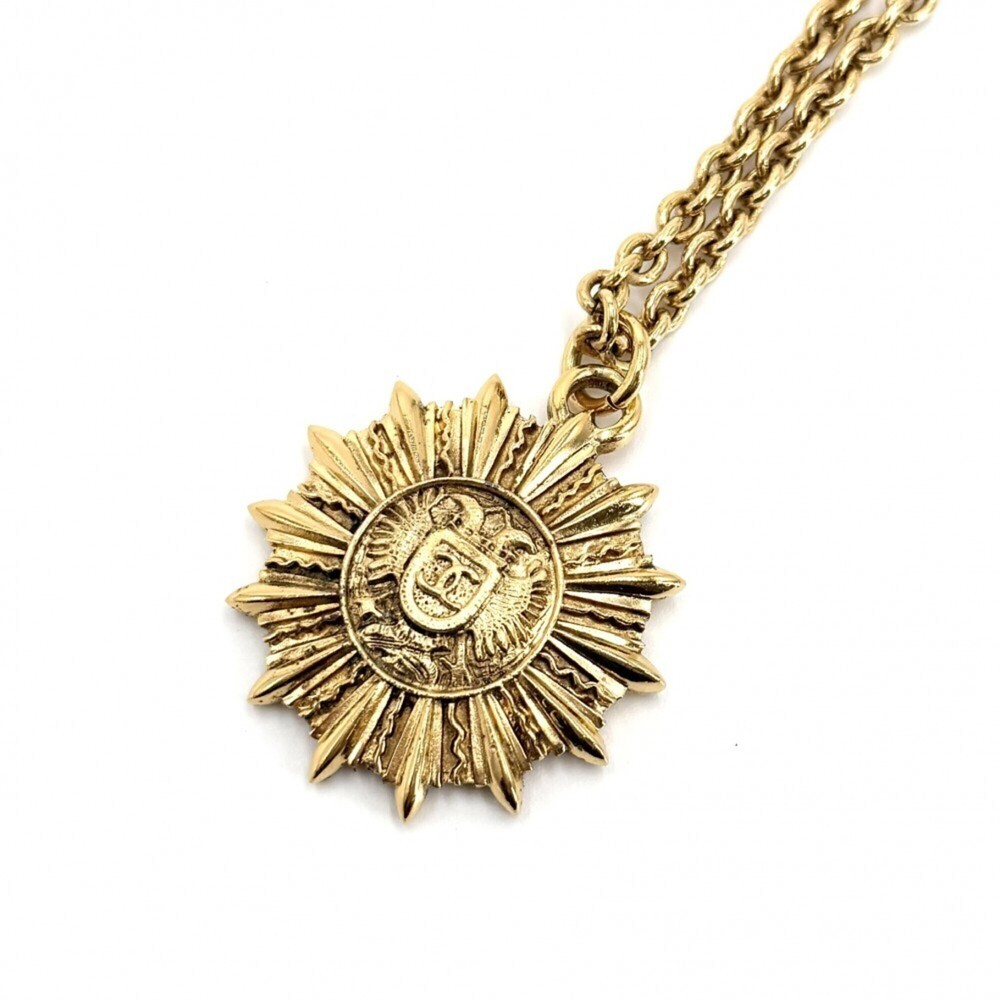 CHANEL Gold Logo Necklace